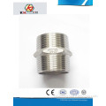304 or 316 Stainless Steel Casting Pipe Fittings Male Threaded NPT Hexagon Nipple